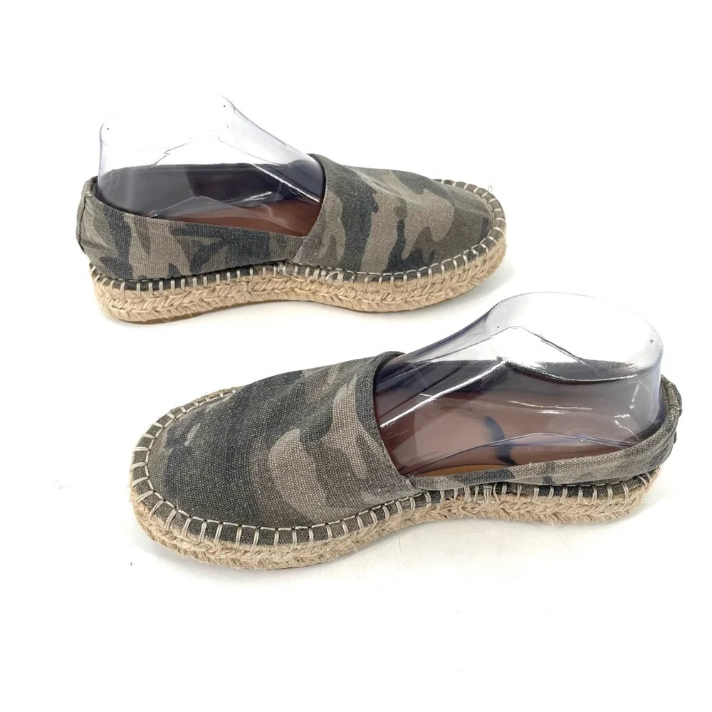 Splendid Laney Platform Camo Slip On Espadrille Flat